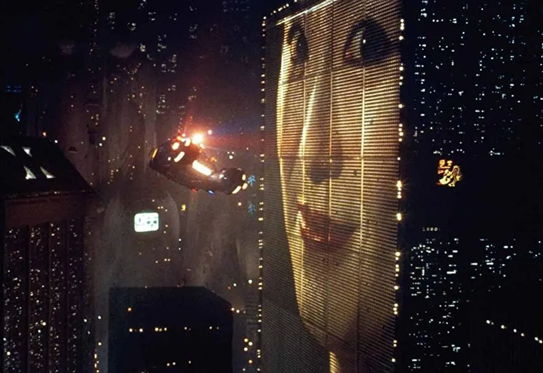 A scene evoking the atmosphere of Blade Runner